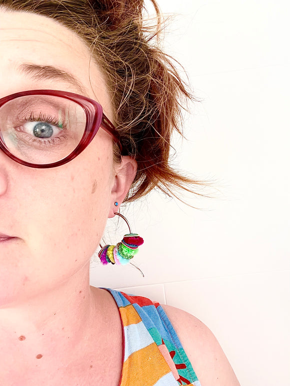 hoop earrings