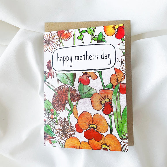 greeting card . happy mothers day .