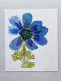 fine art print . birthday blue
