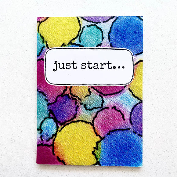 A6 notebook . just start