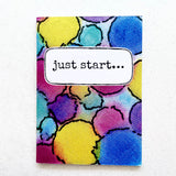 A6 notebook . just start