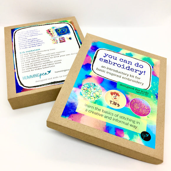embroidery kit - introductory for kids