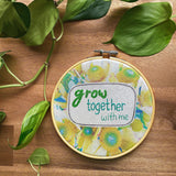 stitch your own quote . embroidery kit . leucadendron