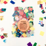 fabric confetti - self celebration!